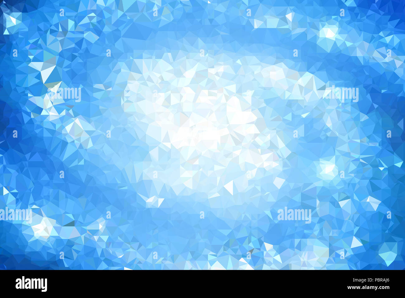 Illustration haute résolution basée sur des triangles colorés Banque D'Images