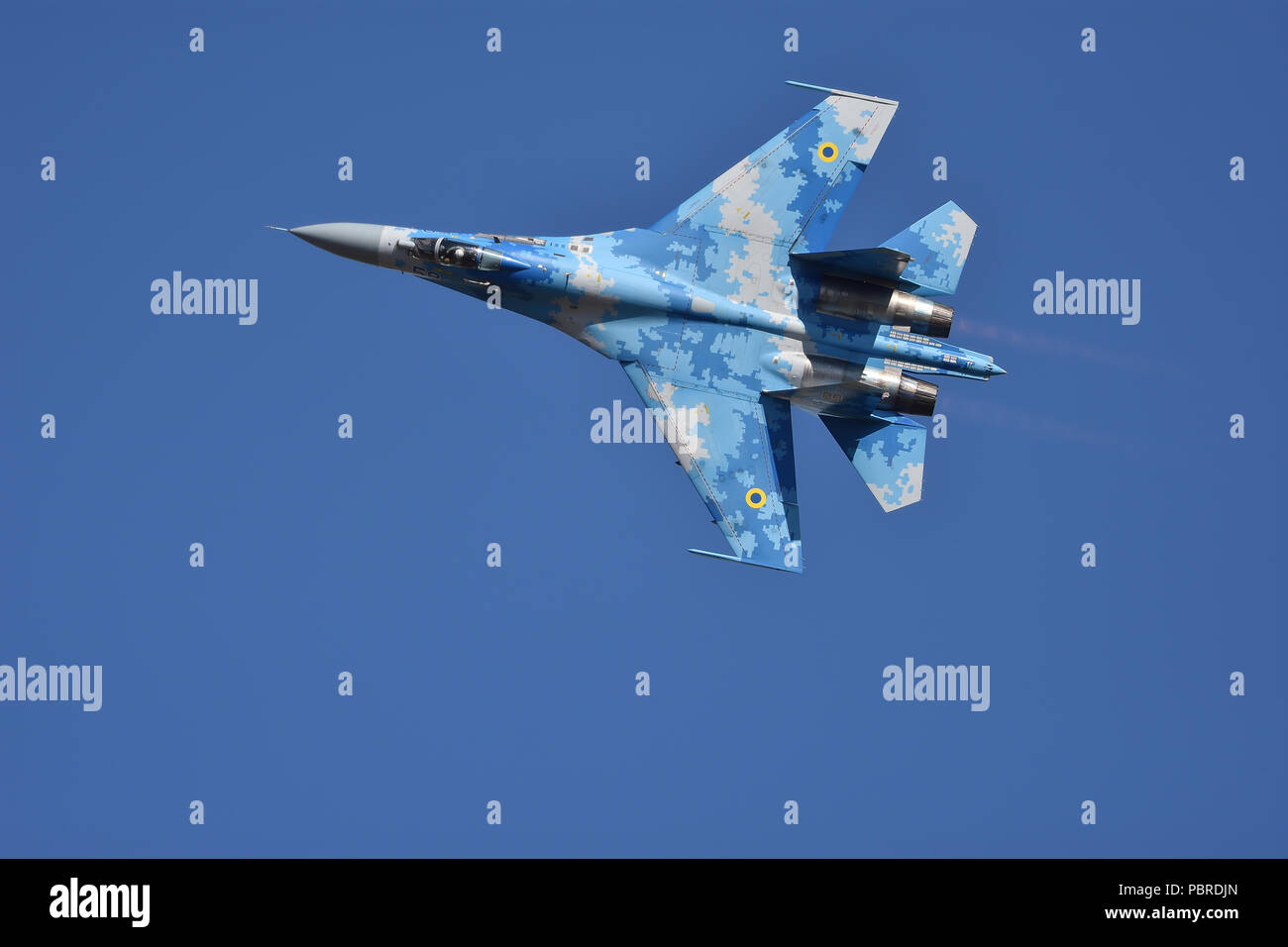 Sukhoi Su-27 FLANKER ukrainien RIAT Fairford 2018 Banque D'Images