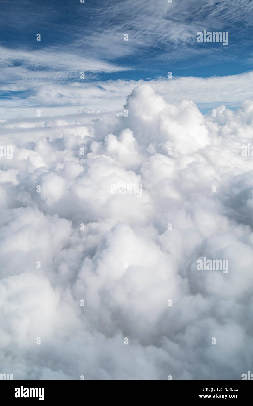 Les Cumulonimbus, 30 à 40 000 pieds, Midwest USA, par Dominique Braud/Dembinsky Assoc Photo Banque D'Images