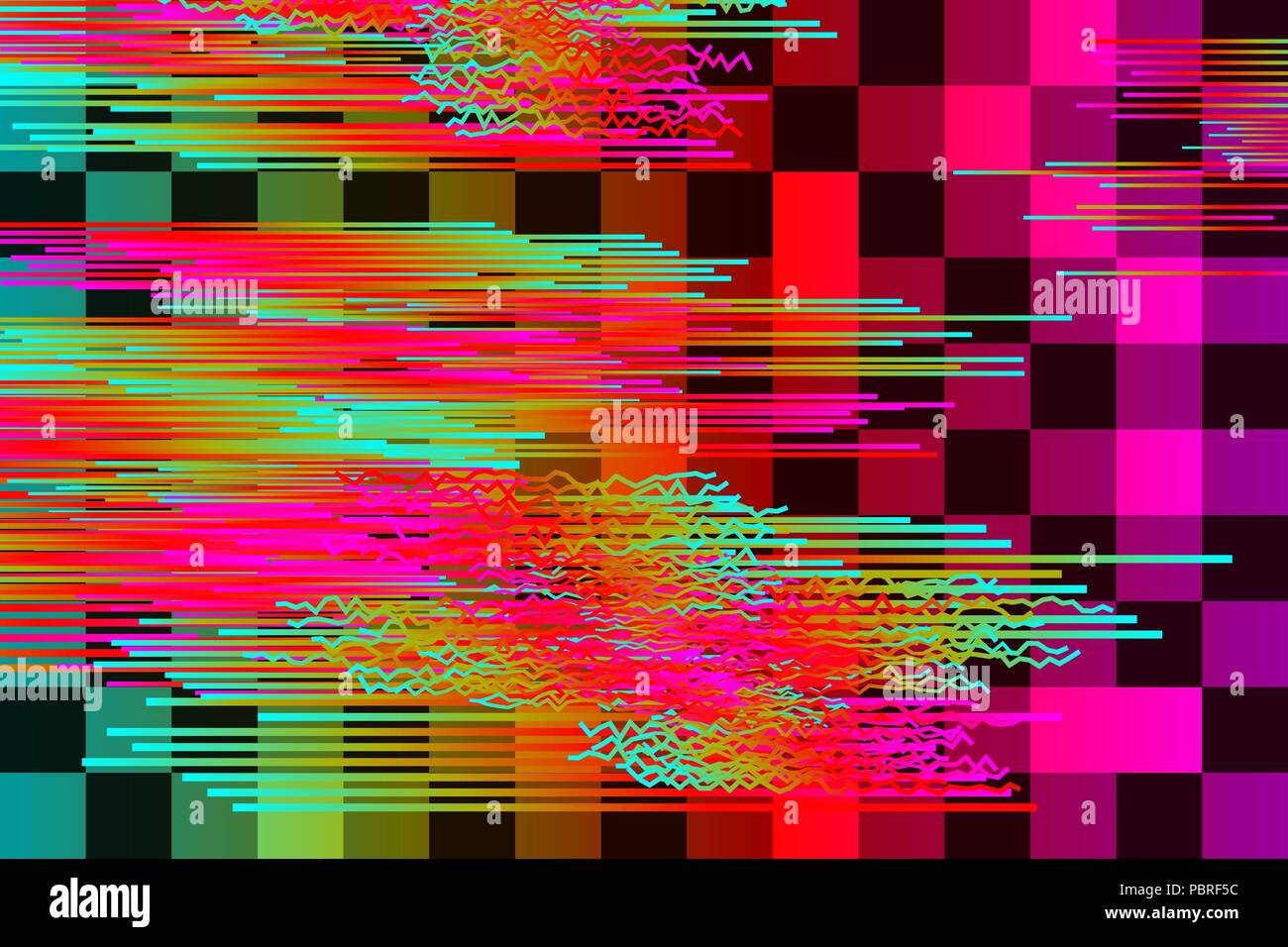 Glitch. Modèle rétro pour la conception de la page couverture. Fond Glitch glitch, bannière, le bruit numérique Illustration de Vecteur