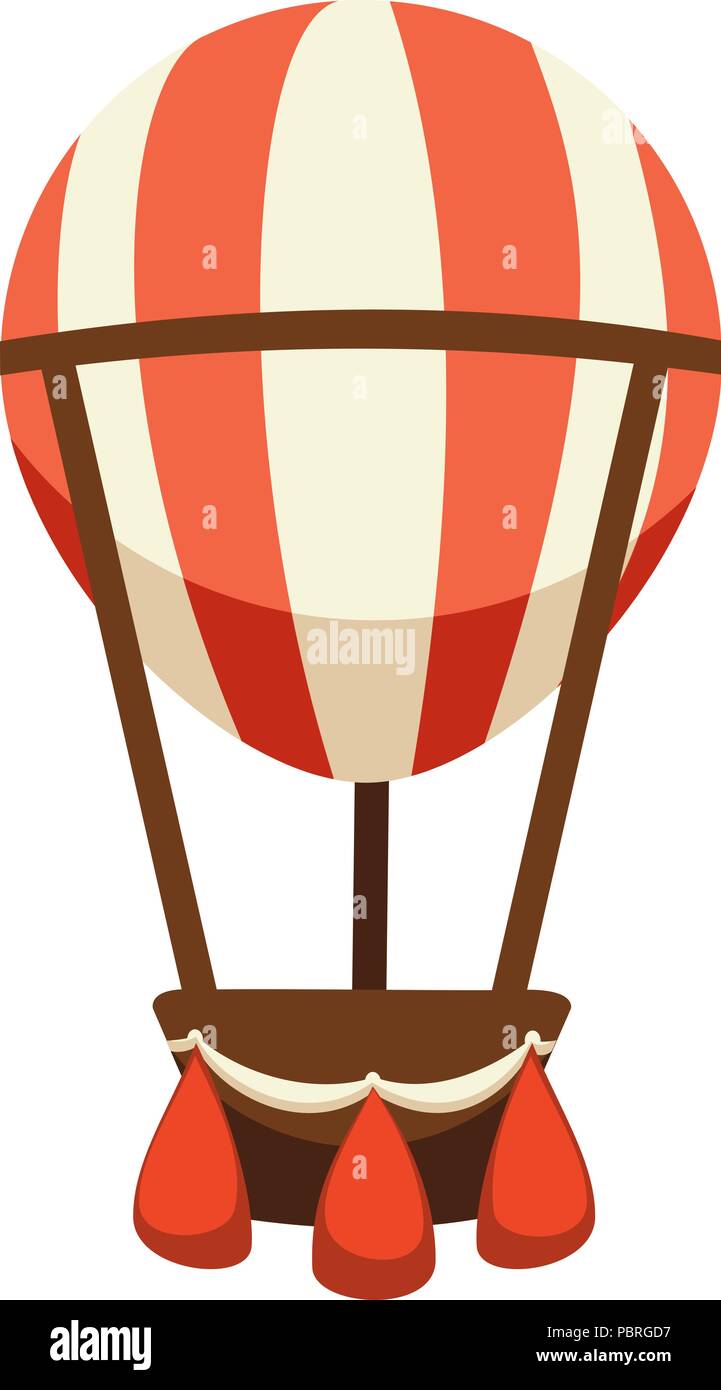 Cartoon vector icône montgolfière Illustration de Vecteur