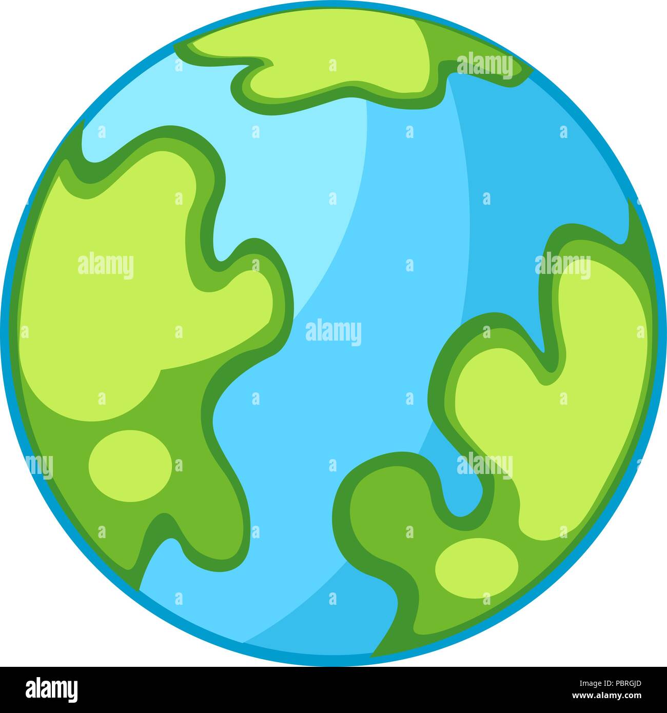 Cartoon vector la planète terre Illustration de Vecteur
