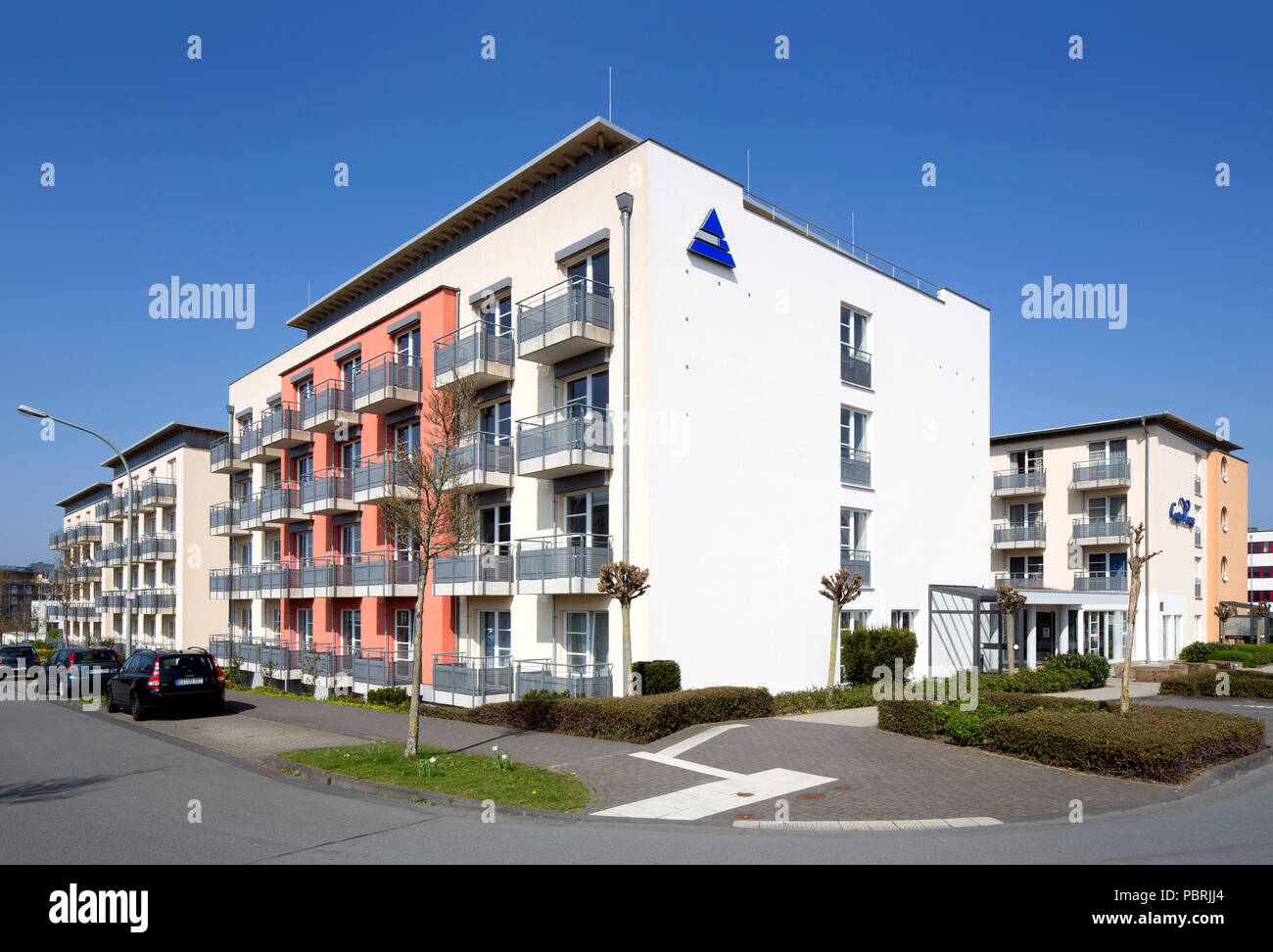 Salon Campus, maison de pension et Convention Center au campus principal de l'Université de Paderborn, Paderborn Banque D'Images