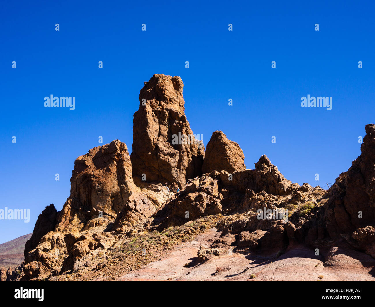 Le Mont Teide est la troisième plus haute structure volcanique et plus volumineux dans le monde après le Mauna Loa et le Mauna Kea à Hawaii. Banque D'Images