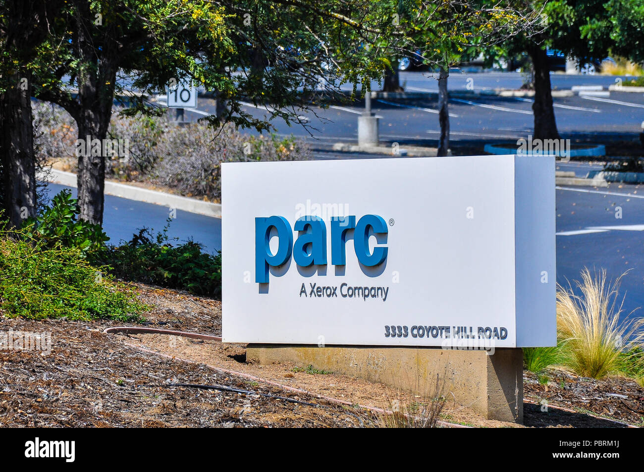 Xerox PARC, une entreprise. Fournit des services de R&D, la technologie, le savoir-faire et de la propriété intellectuelle, pour les entreprises, d'entreprises, et les organismes du gouvernement. Banque D'Images