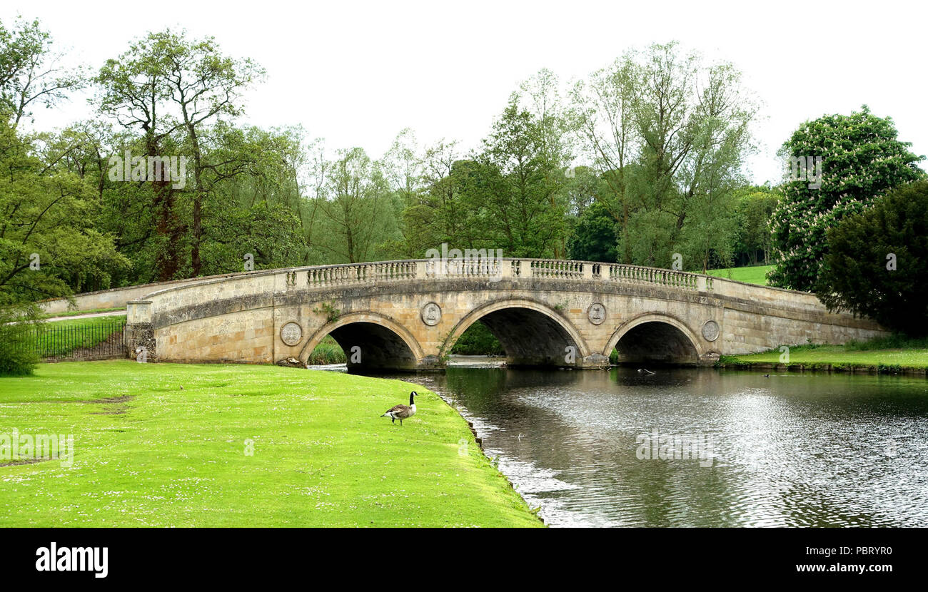 Adam Pont sur le Cam - Audley End House - Essex, Angleterre - DSC09476. Banque D'Images