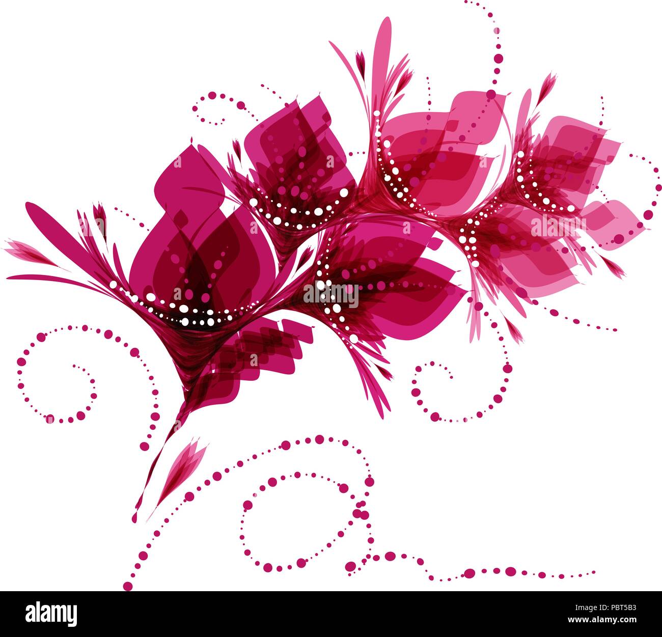 Floral background, fleurs stylisées, motif de fleurs, cartes de vœux Illustration de Vecteur