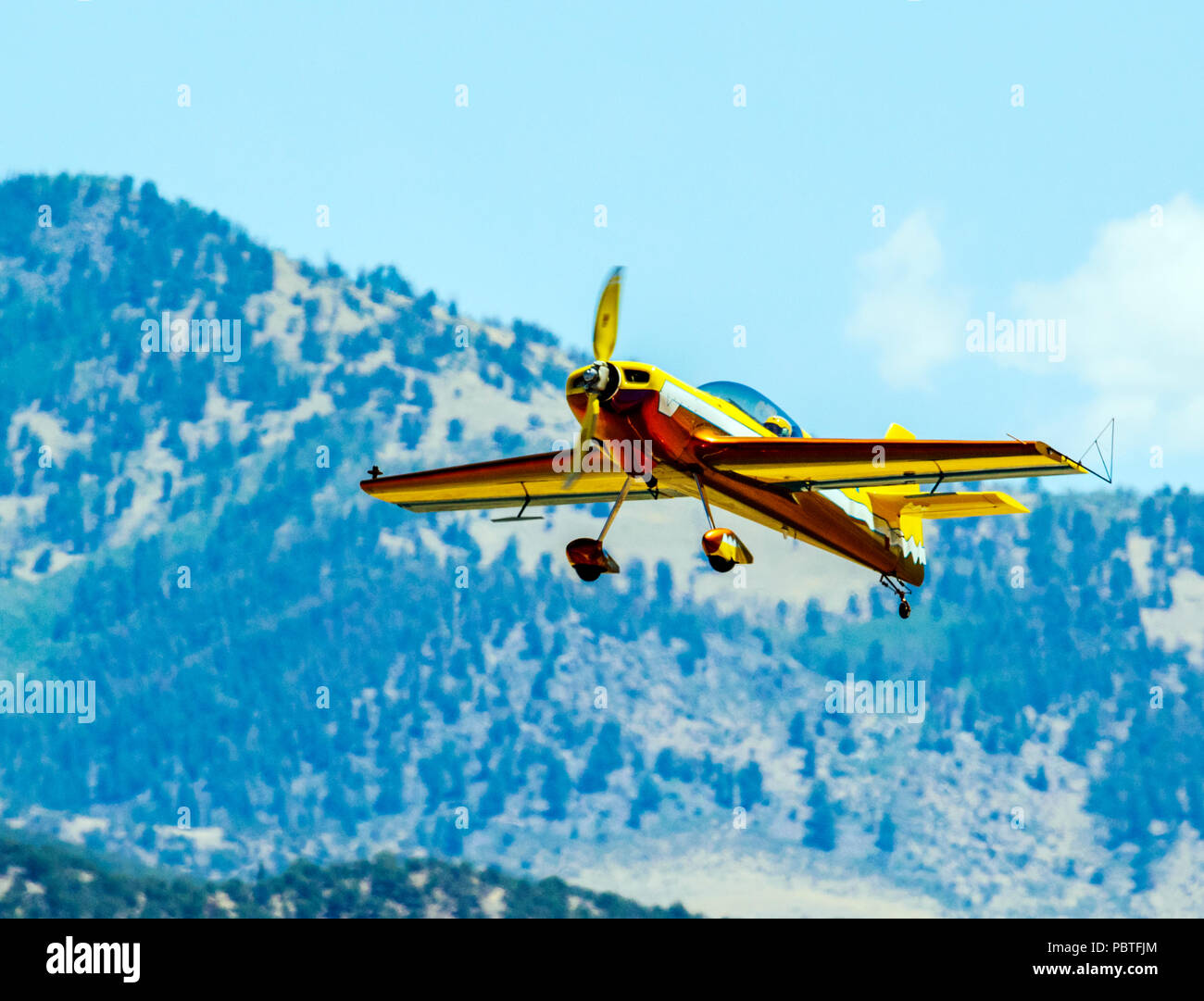 Giles G-202 avion ; Rocky Mountain vol en formation ; l'équipe de renégats Salida fly-in et spectacle aérien ; Salida Colorado ; USA ; Banque D'Images