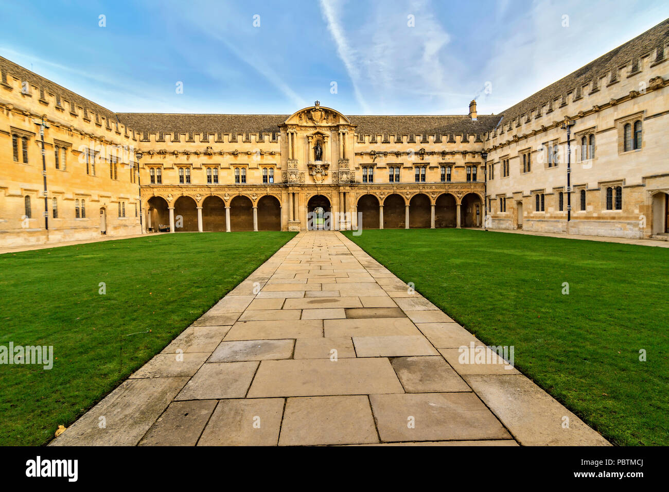 Poignée arrière St. John's College Oxford UK Banque D'Images