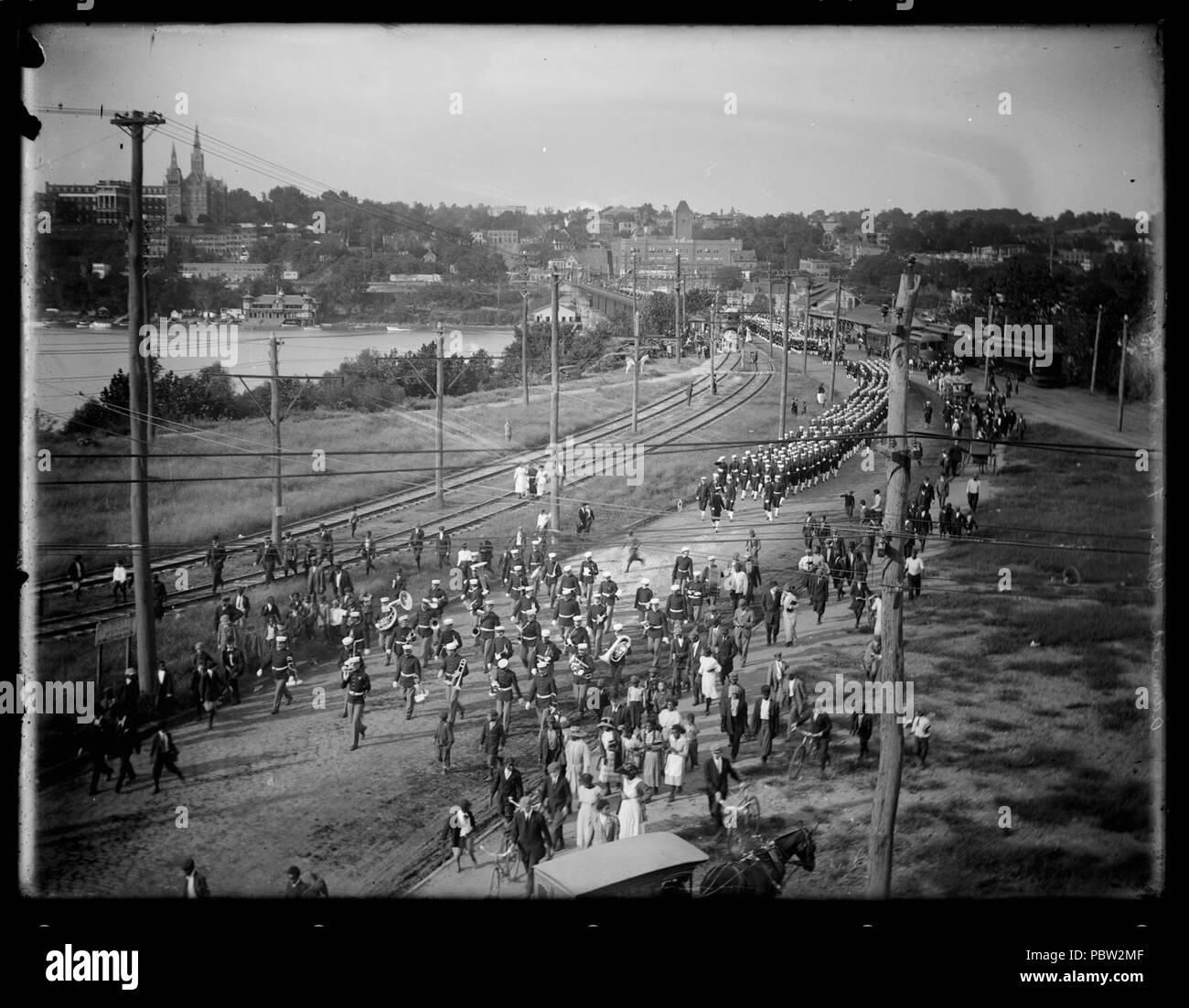 Les funérailles de l'amiral Schley 1912 Banque D'Images