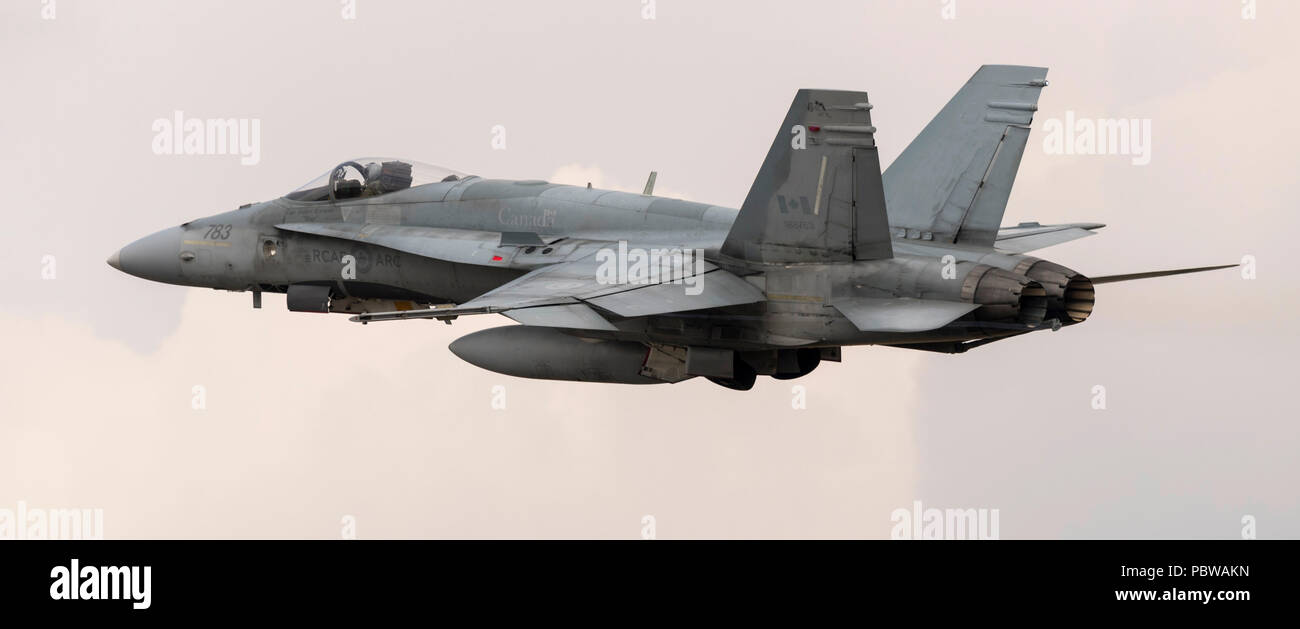 McDonnell Douglas CF-188un Hornet, Aile 3, Royal Canadian Air Force, Banque D'Images