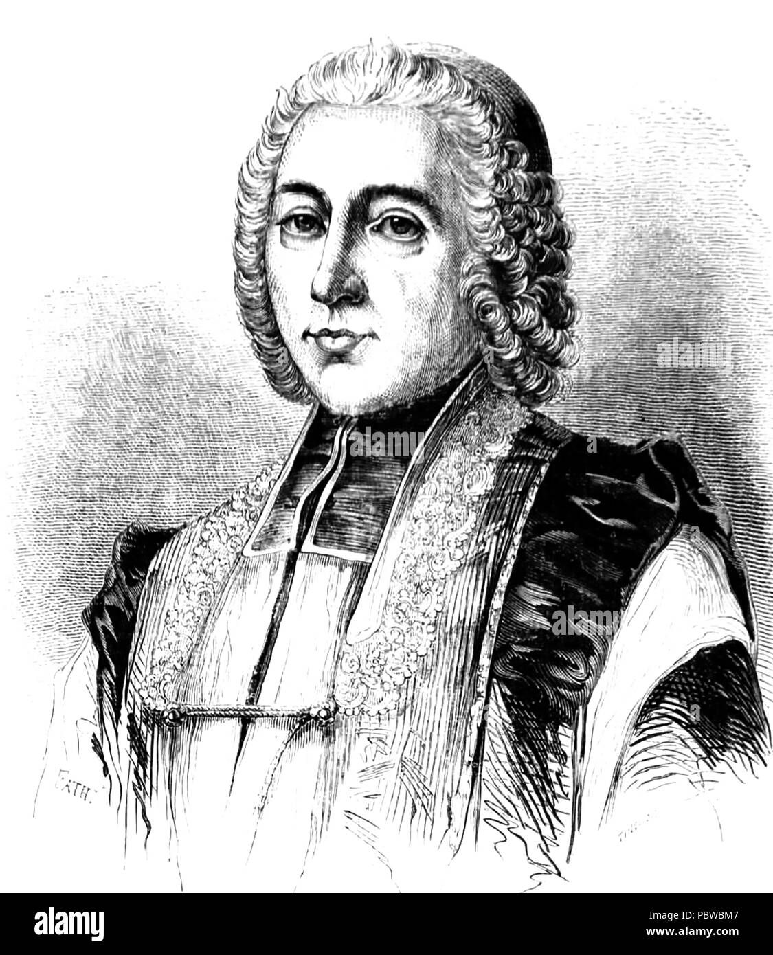 JEAN-DENIS COCHIN (1726-1783), prêtre catholique français et philanthrope Banque D'Images