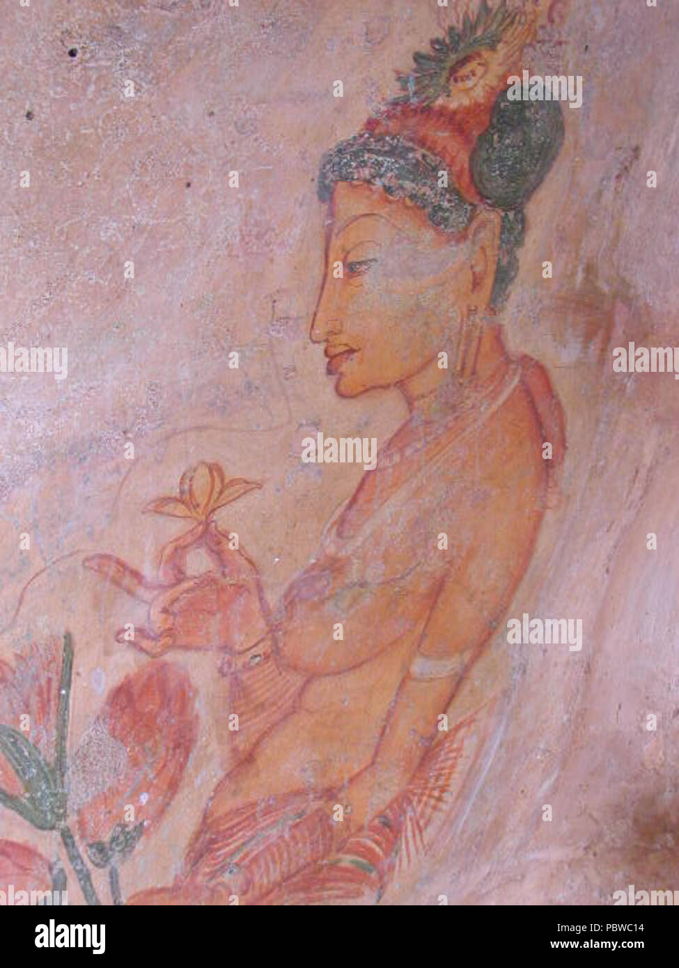 558 SigiriyaFrescos6 Banque D'Images