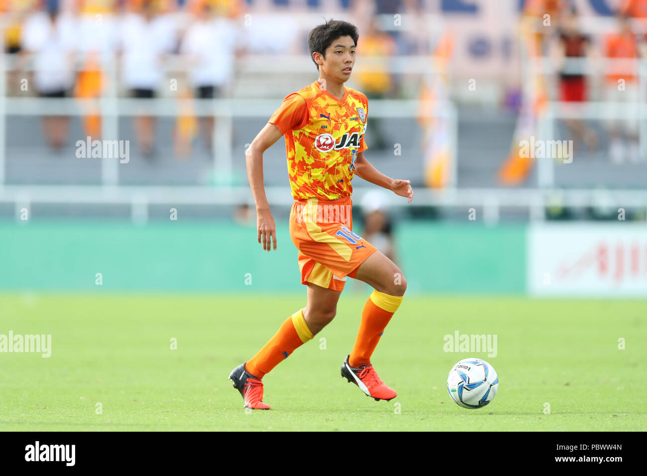 Kaito Igarashi (S-Pulse Jeunesse), 30 juillet 2018 - Football : la 42e Japon Club jeunes (U-18) Championnat de football match de demi-finale entre Shimizu s-Pulse Avispa Fukuoka 1-0 Jeunes U-18 à Ajinomoto Domaine Nishigaoka à Tokyo, Japon. (Photo par Yohei Osada/AFLO SPORT) Banque D'Images