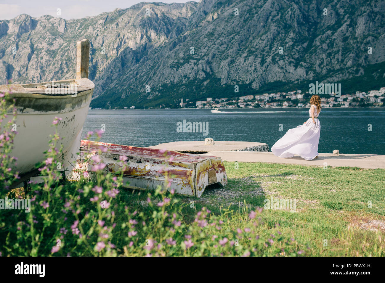 robe blanche la baie