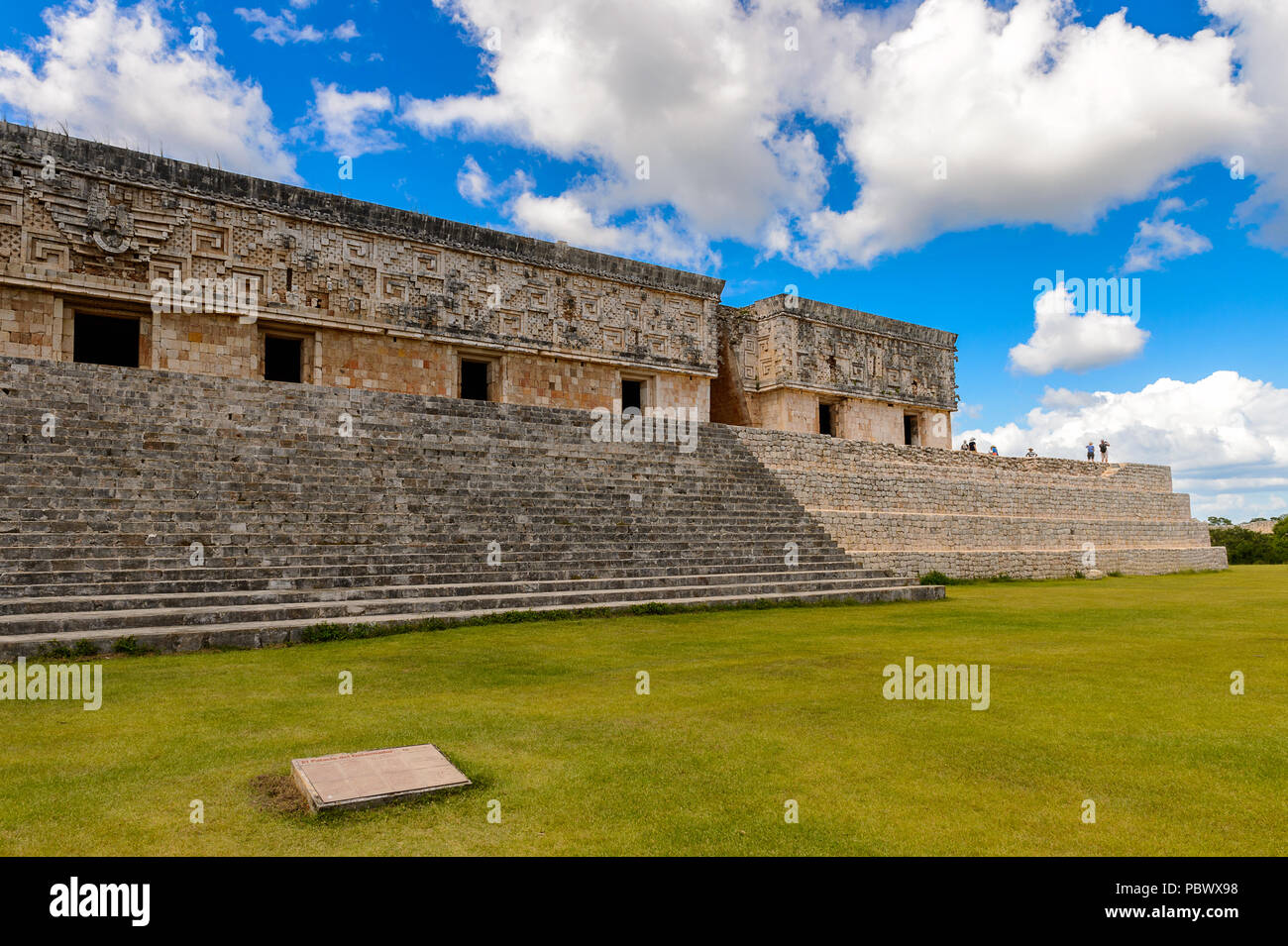 Palais du Gouverneur, Uxmal, une ancienne ville maya de la période classique. L'un des plus importants sites archéologiques de la culture maya. UNESCO World H Banque D'Images