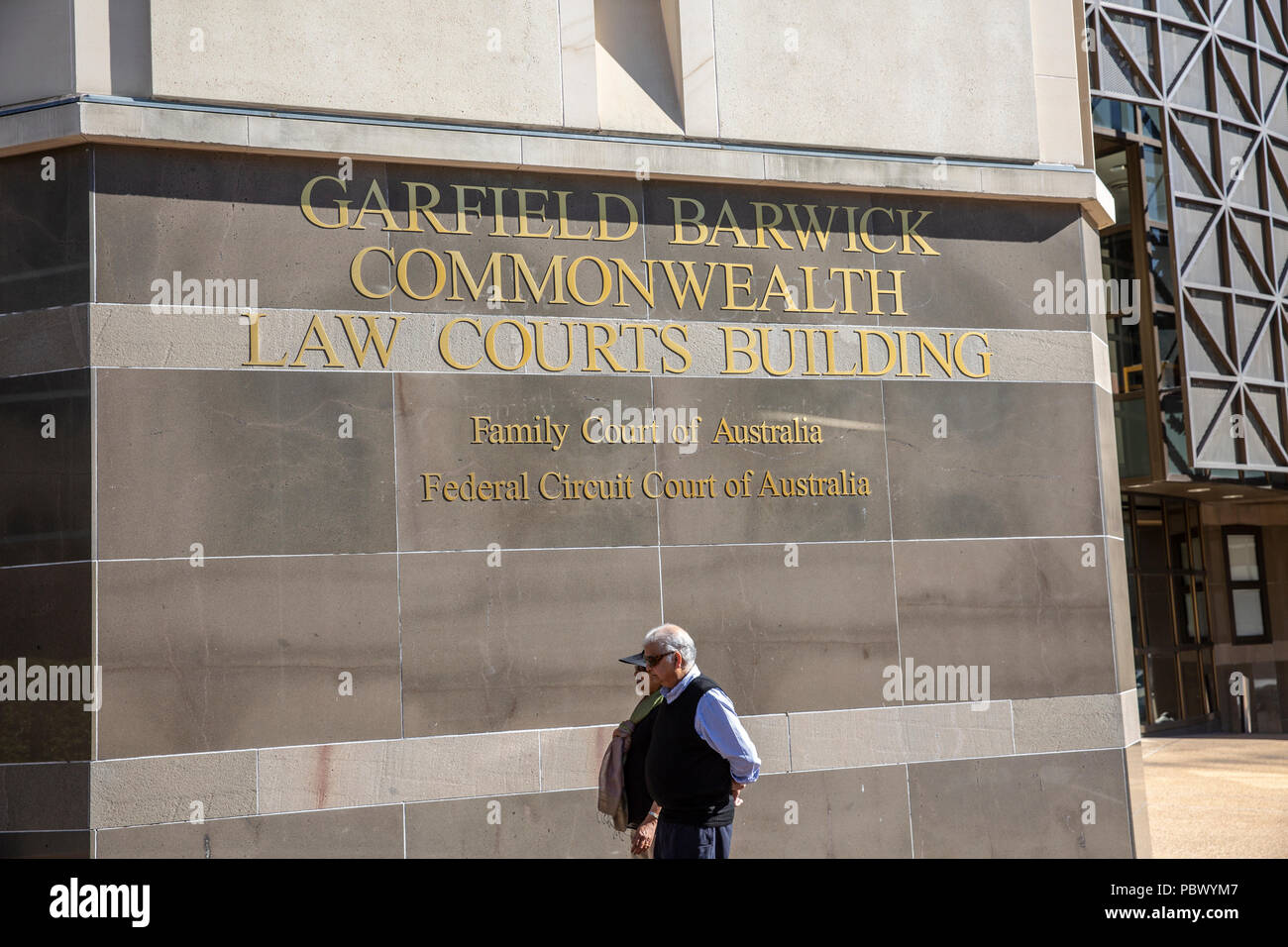 La Garfield Barwick Commonwealth Law Courts Building sur St George à Parramatta, Sydney, Australie de l'Ouest Banque D'Images