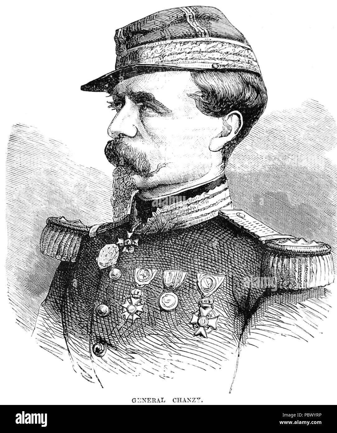 ANTOINE CHANZY (1823-1883) français général et gouverneur de l'Algérie Banque D'Images