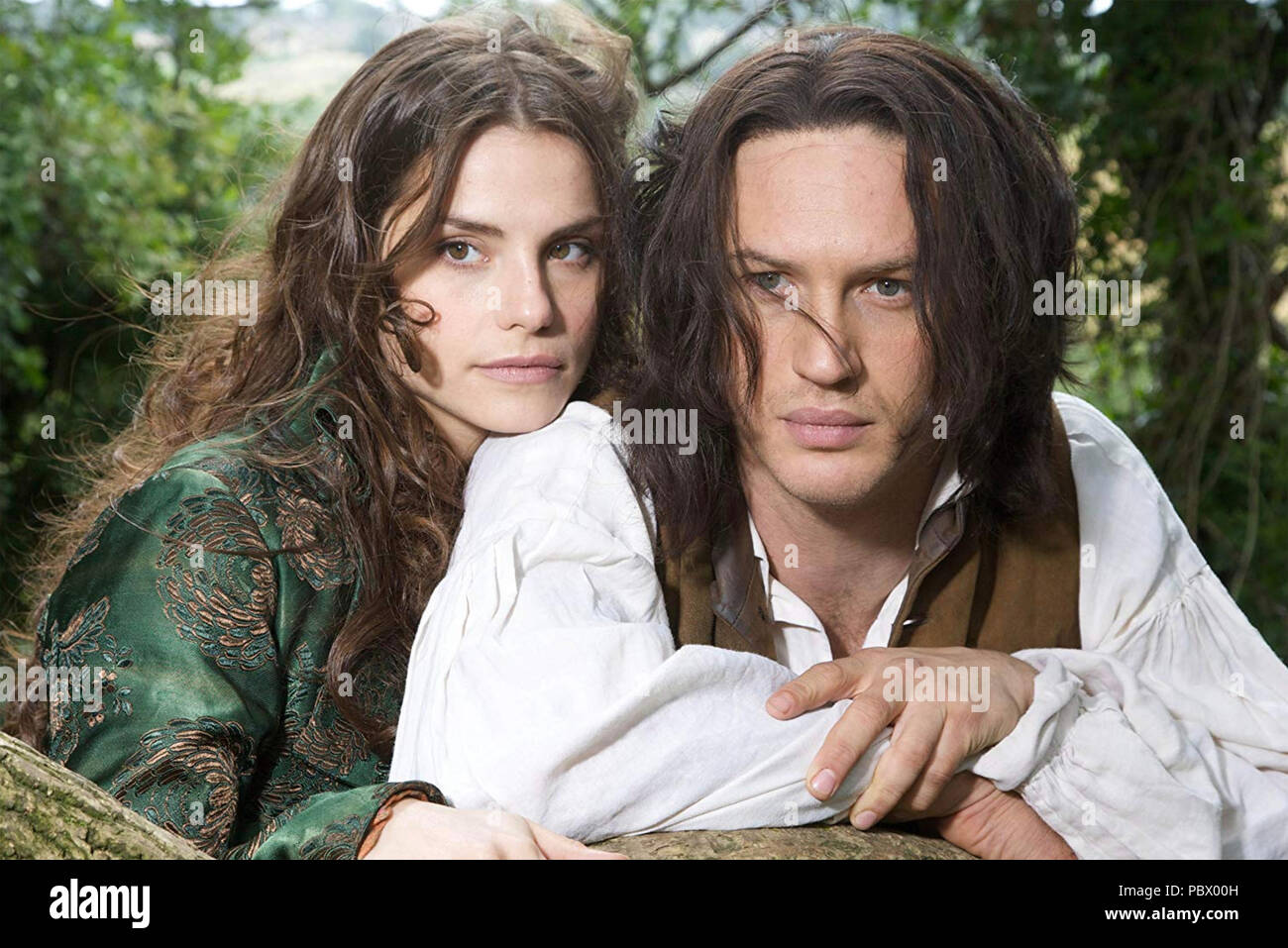 Hurlevent 2009 série TV ITV avec Tom Hardy et Charlotte Riley Banque D'Images