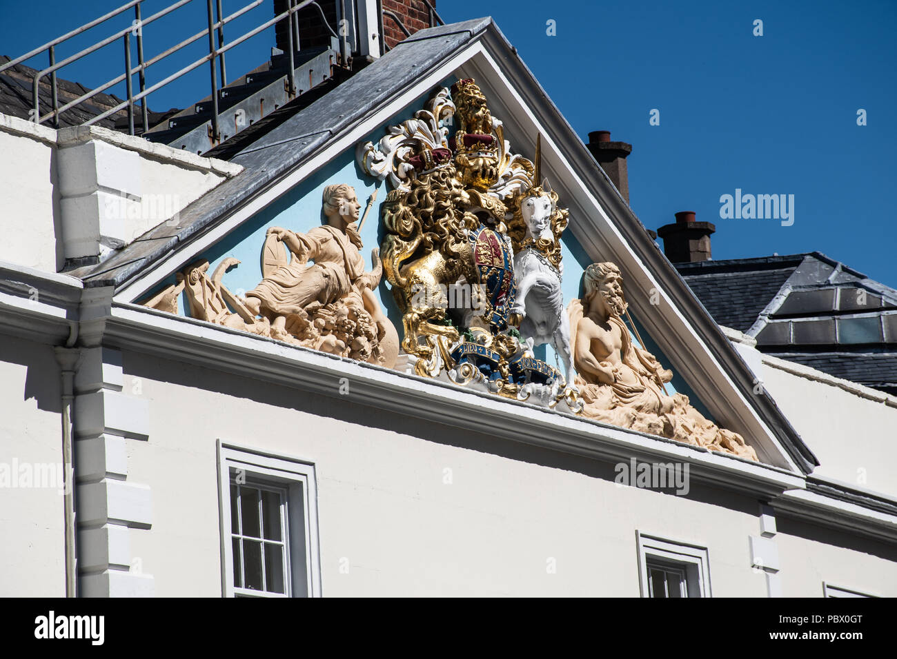 Détail de Hull Trinity House Building Yorkshire UK Banque D'Images