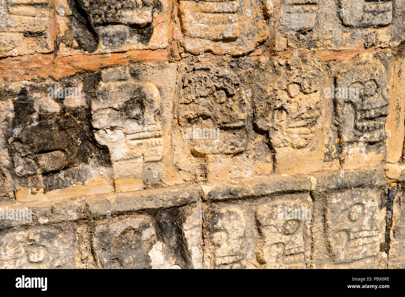 La plate-forme de Vénus, Chichen Itza, Tinum Municipalité, l'état du Yucatan. C'était une grande ville précolombienne construite par les Mayas de la borne pe classique Banque D'Images