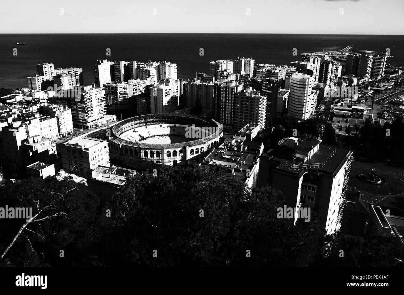 Arènes de Malaga espagne Banque D'Images