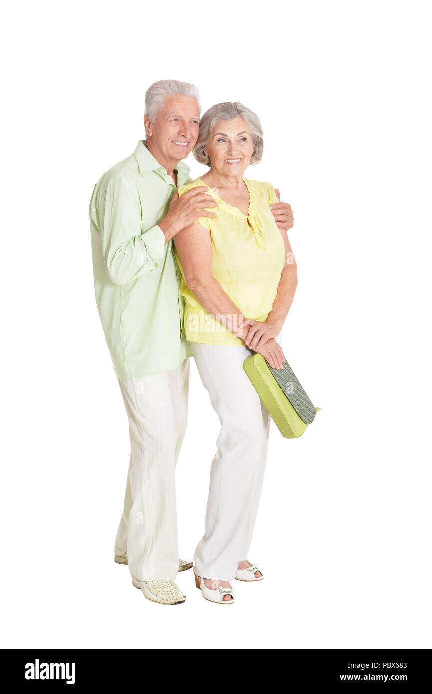 Senior couple posing Banque D'Images