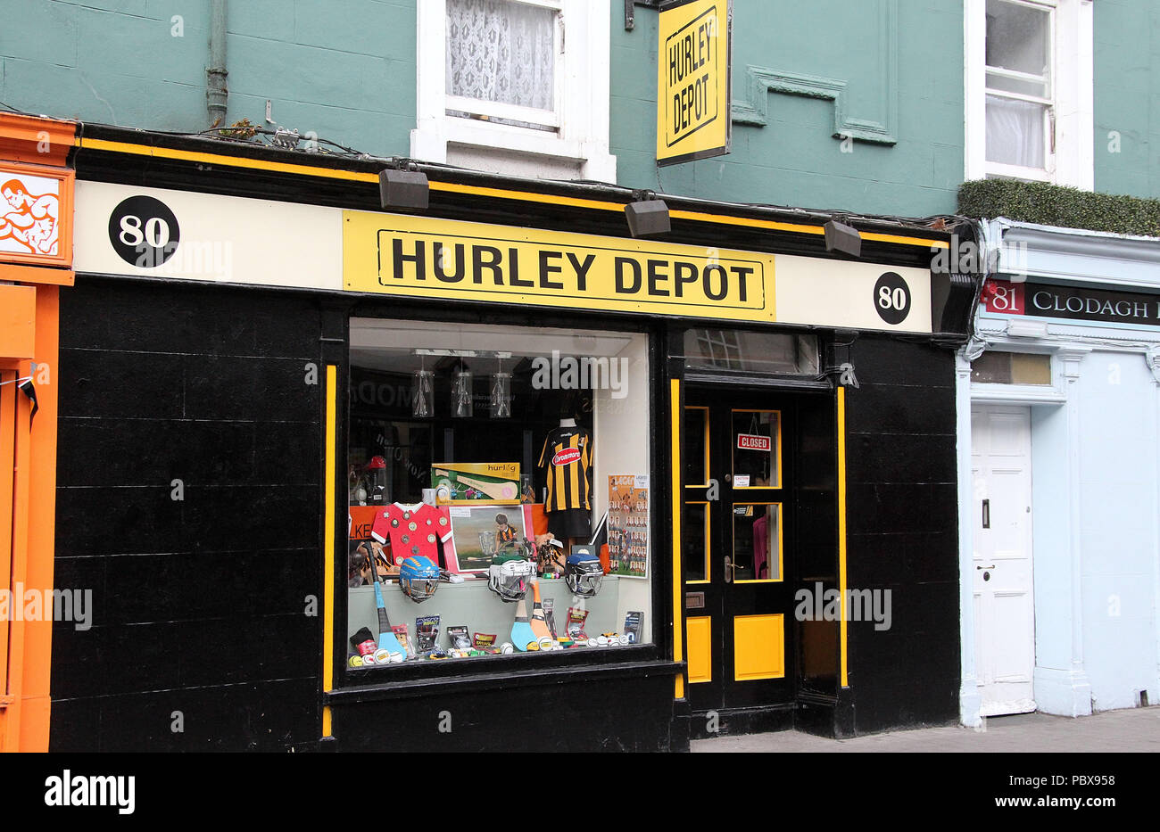 Magasin de sport à Kilkenny en Irlande Banque D'Images