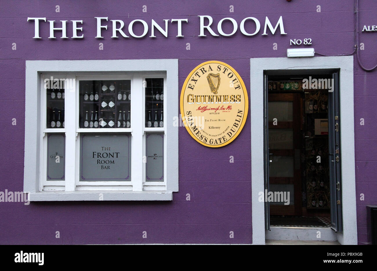 La salle avant restaurant à Kilkenny en Irlande Banque D'Images