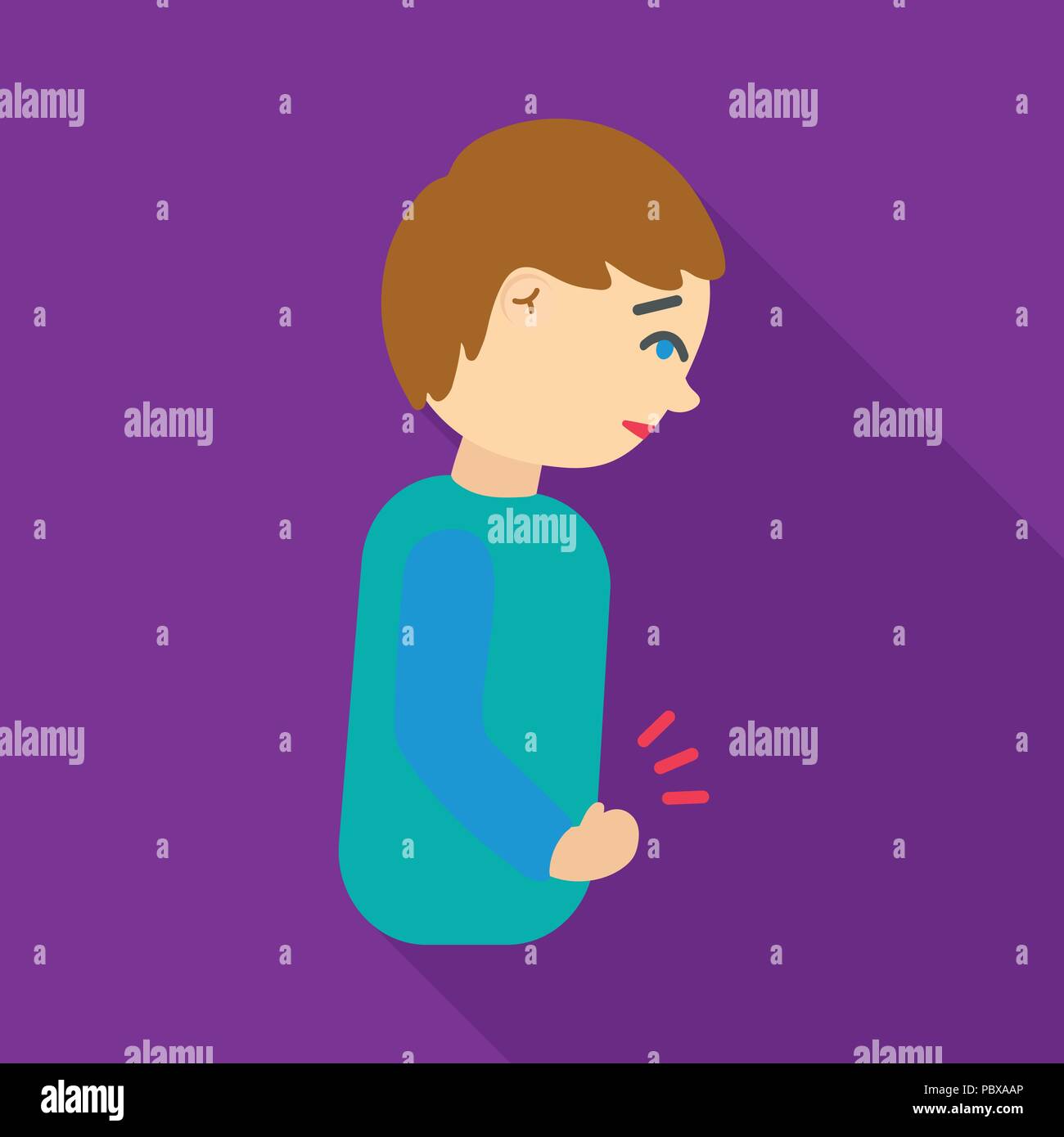 Abdomen abdomen,,ache,l'appendicite,background,ventre,BOY,caricature,enfant,enfance,la maladie,la constipation,flate,gris,geste,health,maintenant,malade,maladie,icône,illustration,logo,isolé,enfant,medical,médecine, la douleur,les gens,triste,maladie,malade,estomac,malheureux,symbole vecteur,blanc,les jeunes les jeunes, vecteurs vecteur , Illustration de Vecteur