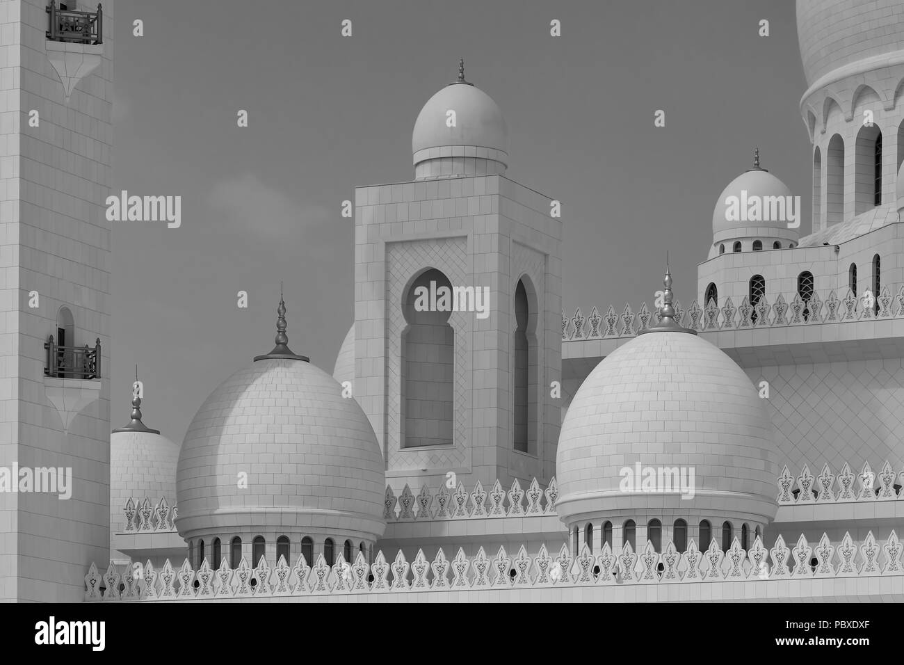 Grande Mosquée de Sheikh Zayed - toit Banque D'Images