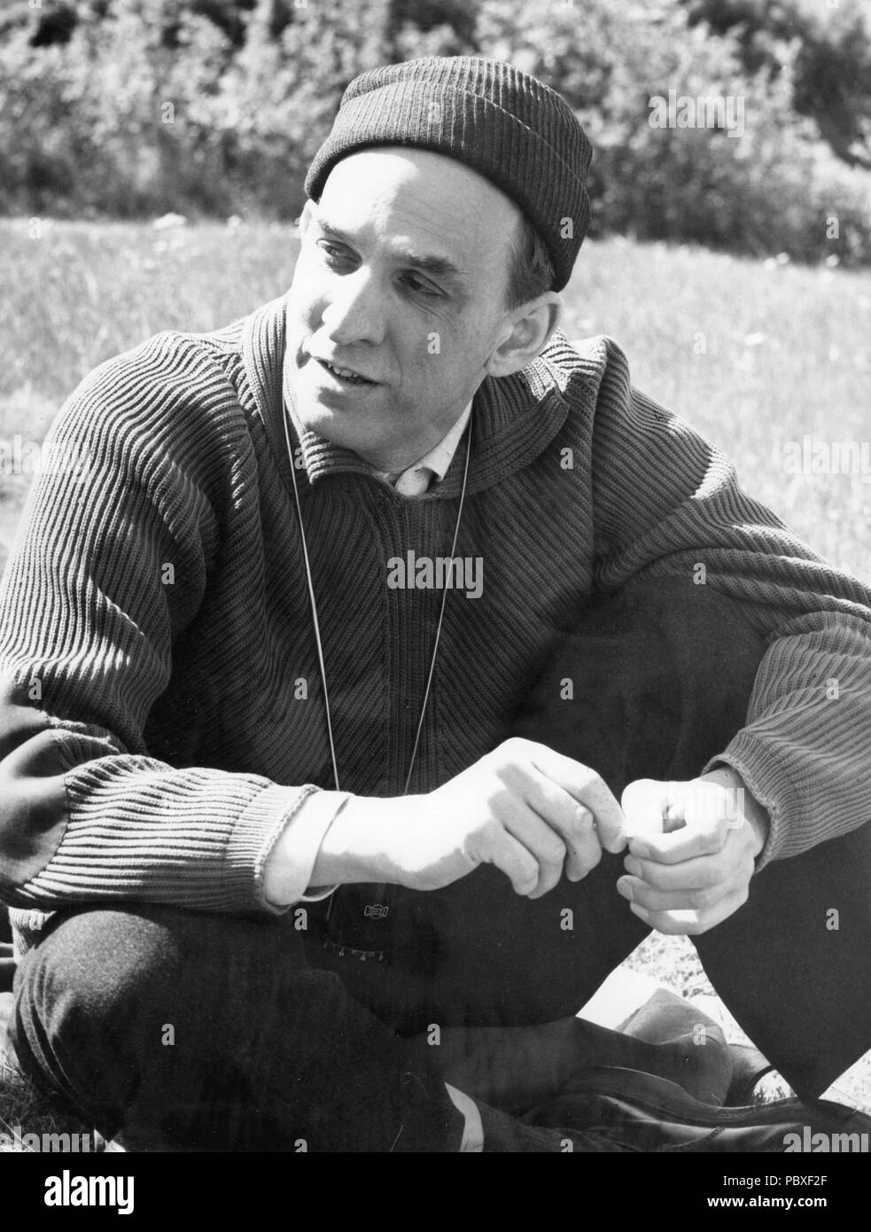 Ingmar Bergman. 1918-2007. Directeur du cinéma suédois. Sur la photo au moment de filmer l'un de ses films des années 1960 Banque D'Images