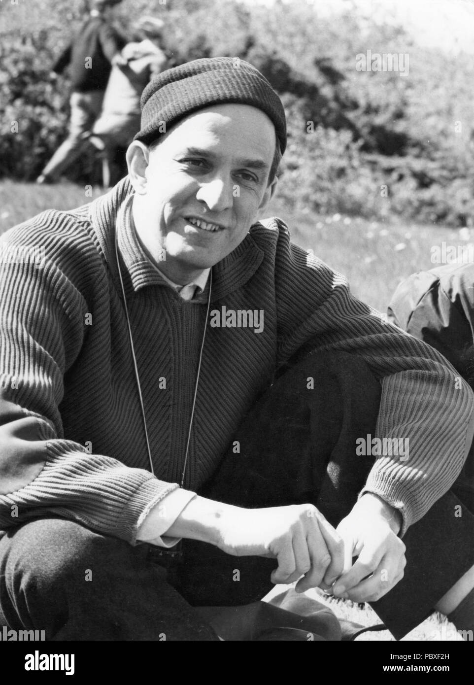 Ingmar Bergman. 1918-2007. Directeur du cinéma suédois. Sur la photo au moment de filmer l'un de ses films des années 1960 Banque D'Images