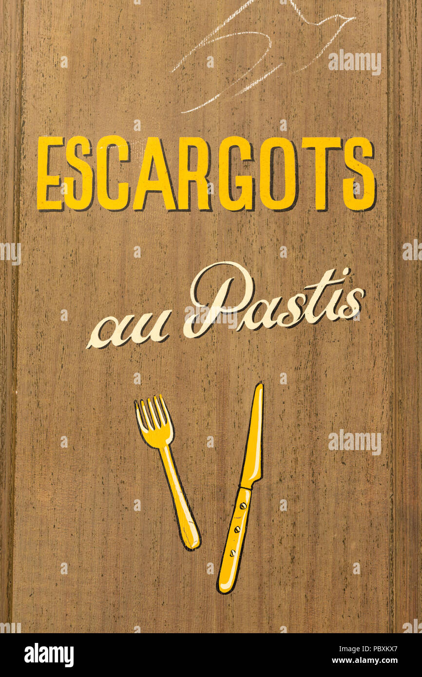 Détail d'un Paris restaurant extérieur. La France. Banque D'Images