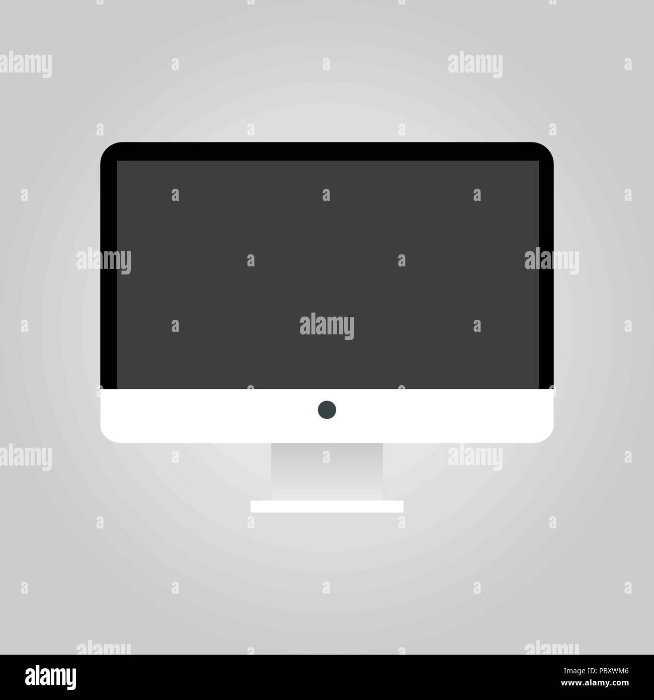 Simple et moderne, télévision vector illustration. L'icône du moniteur. Image pour site web, présentation, application, interface. Illustration de Vecteur