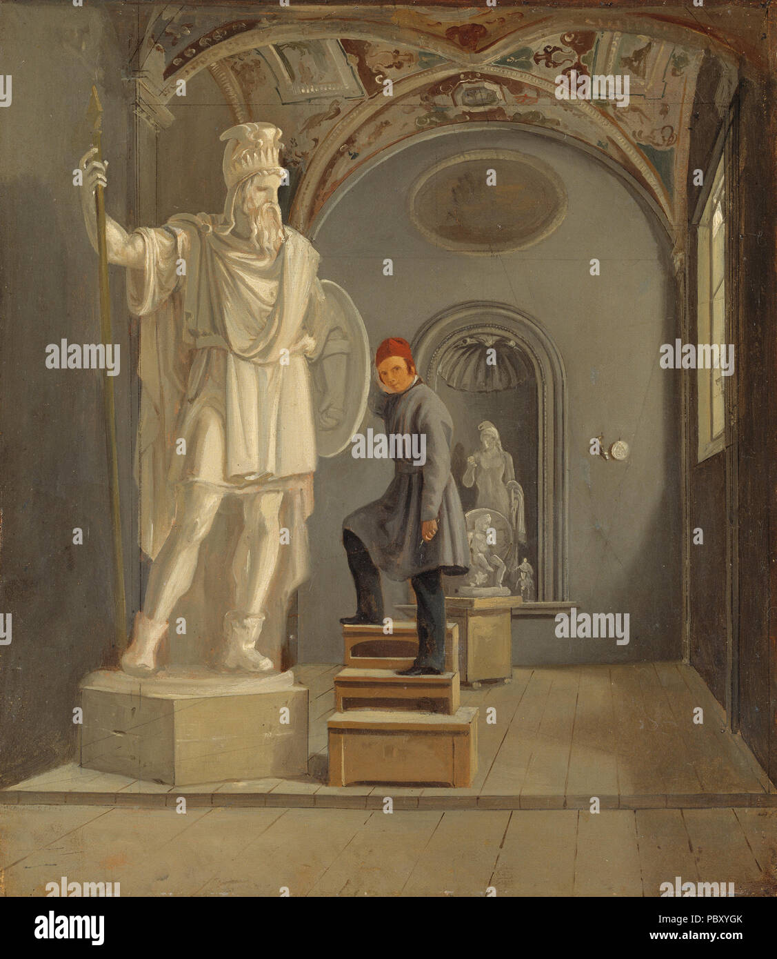 87 Le sculpteur Fogelberg le Studio à Rome (Carl Stefan Bennett) - Nationalmuseum - 20947 Banque D'Images