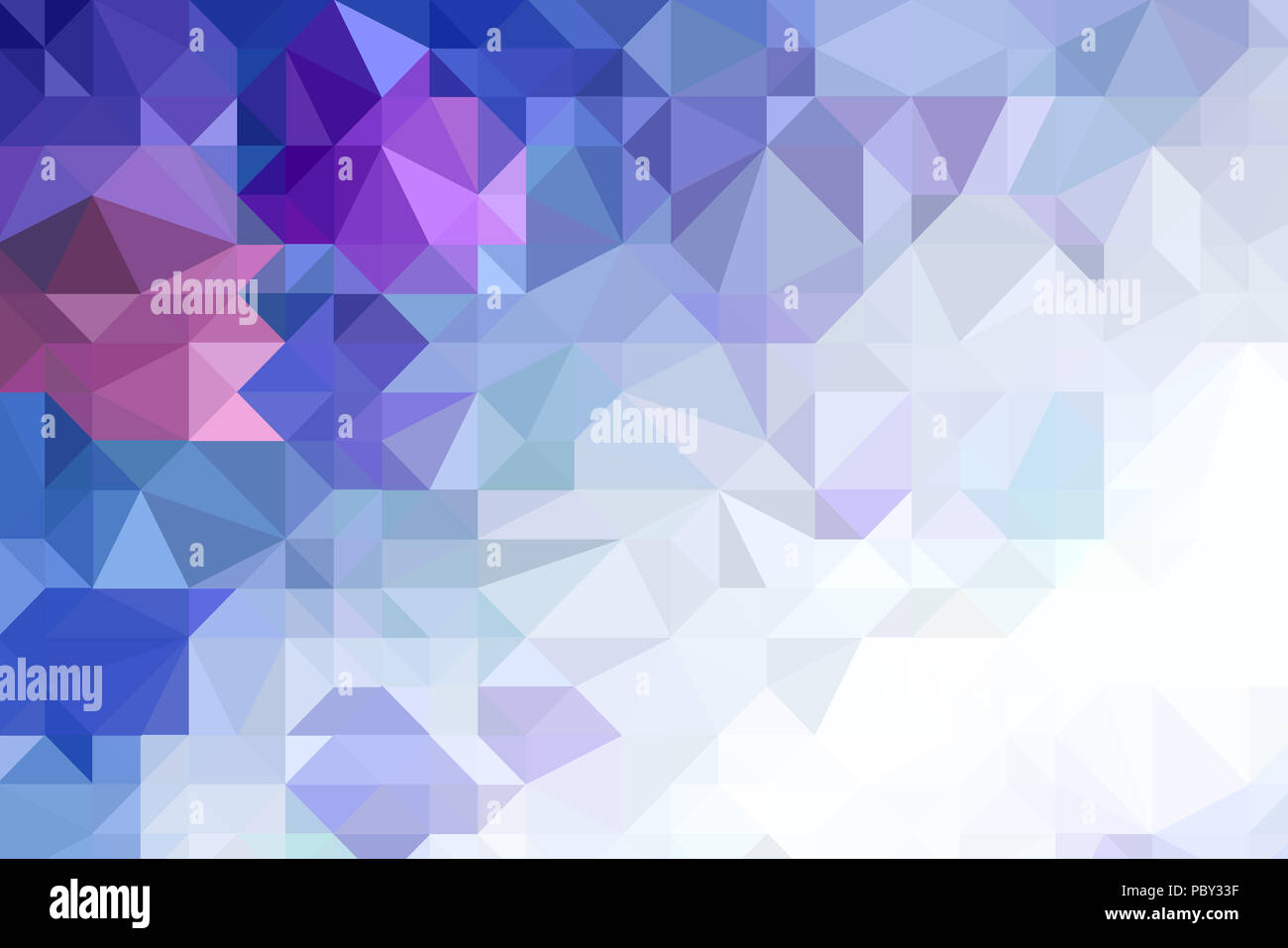 Illustration haute résolution basée sur des triangles colorés Banque D'Images