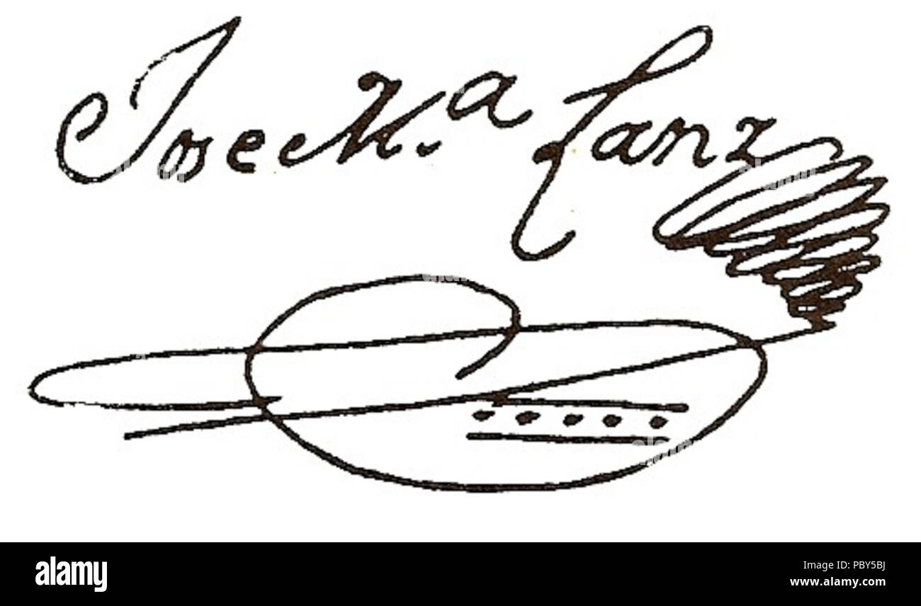 Jose Maria 324 2012 000 signature Lanz Banque D'Images