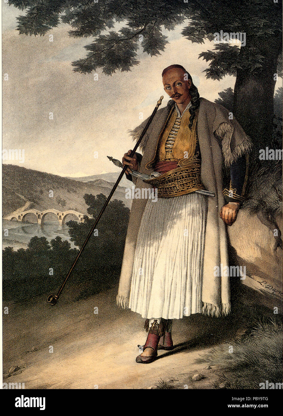 173 Dupré - homme grec de Yanina Banque D'Images