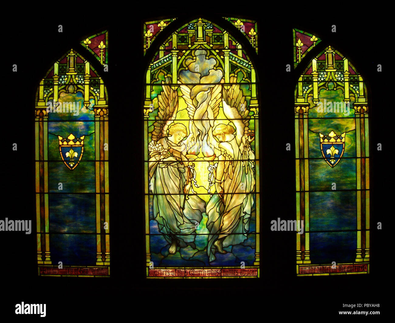 176 anges ecclésiastique - Le verre selon Tiffany &AMP ; Decorating  Company, ch. 1890 Photo Stock - Alamy