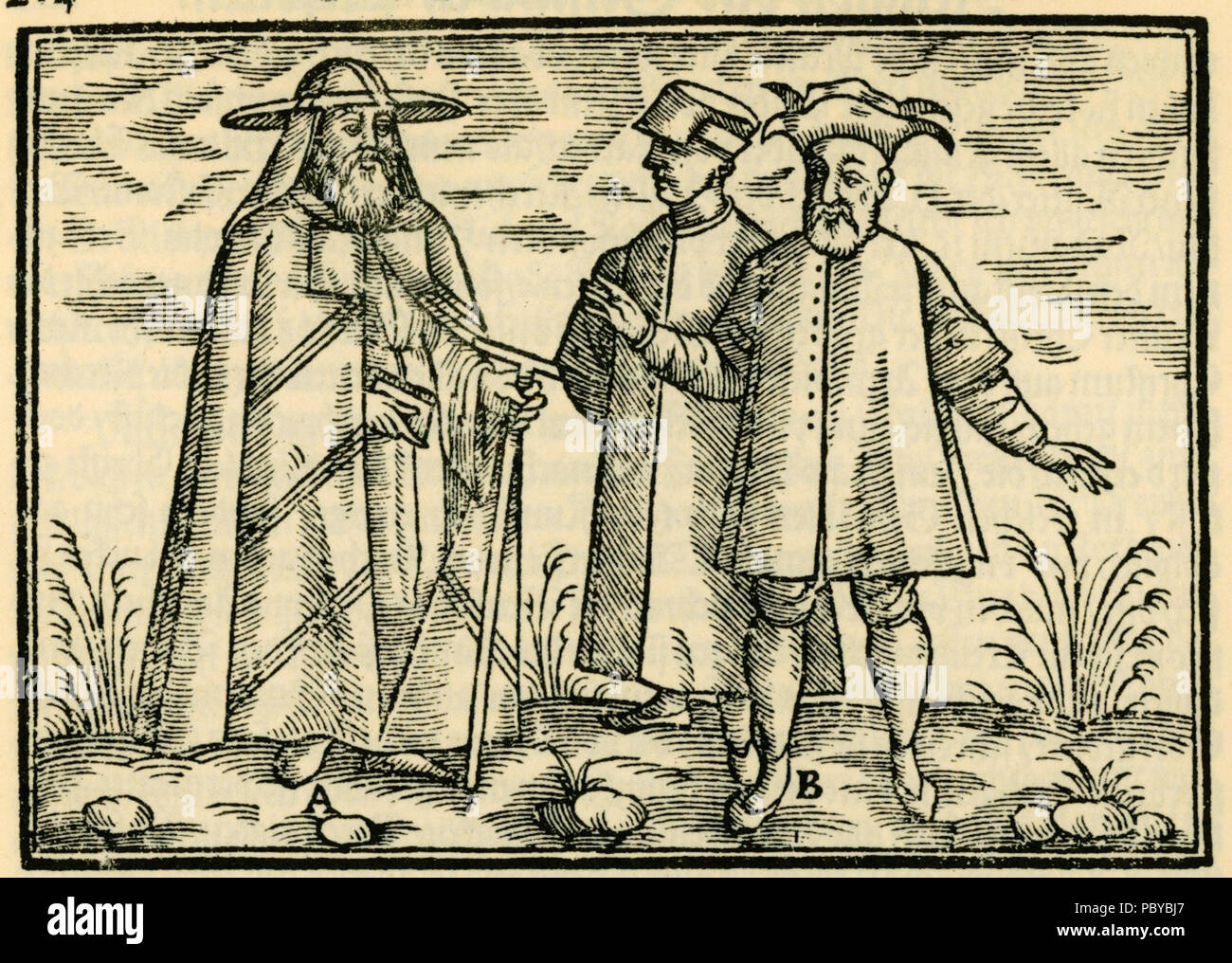 181 - Kleidung und Griechischen Patriarchen Schweigger Salomon - 1608 Banque D'Images