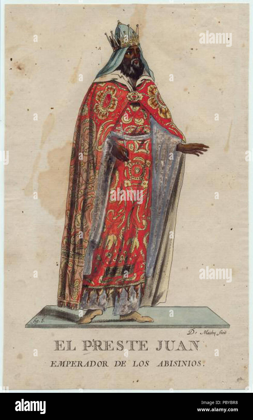 182 El Preste Juan ; Emperador de los Abisinios Banque D'Images