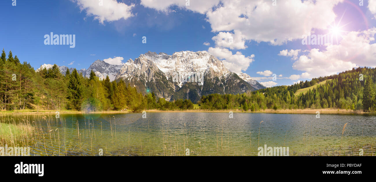 Paysage panoramique en Bavière, Allemagne Banque D'Images