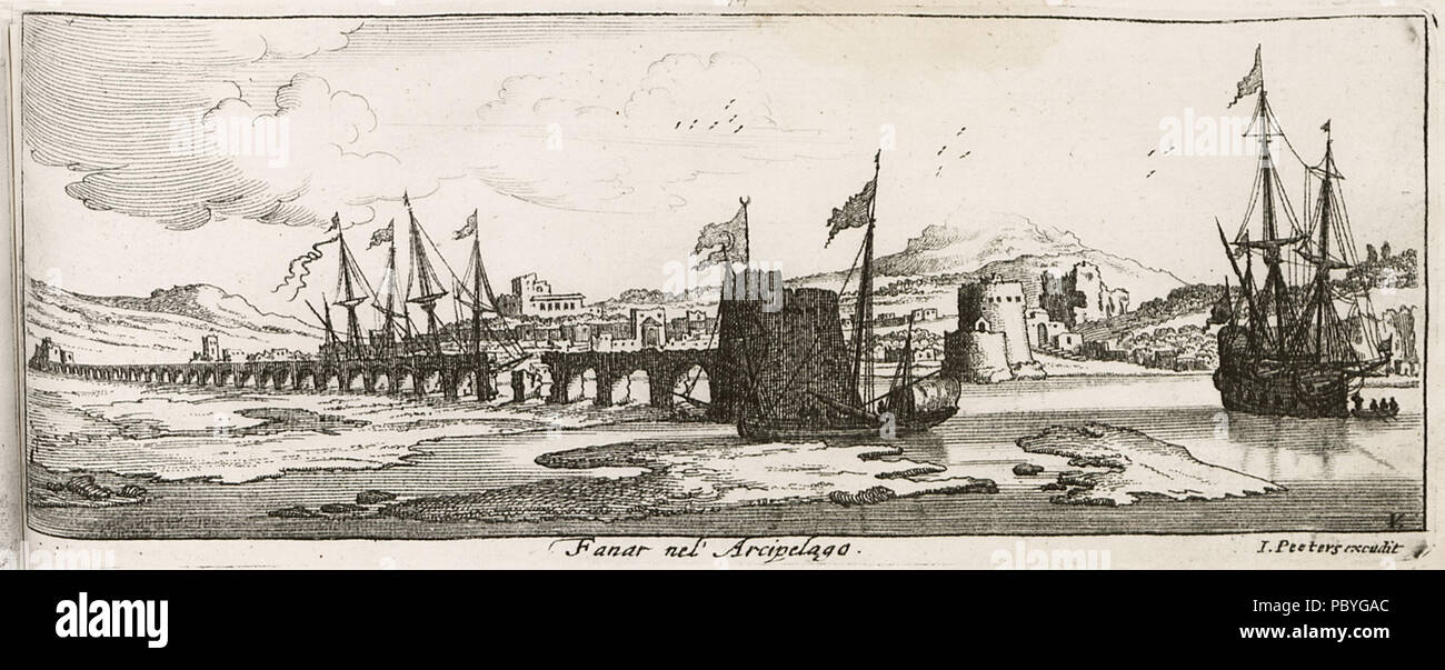 202 Fanar nel Arcipelago - Jacob Peeters - 1686 Banque D'Images