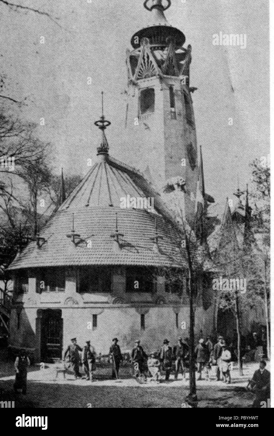 209 Pavillon finlandais à Paris 1900 Banque D'Images