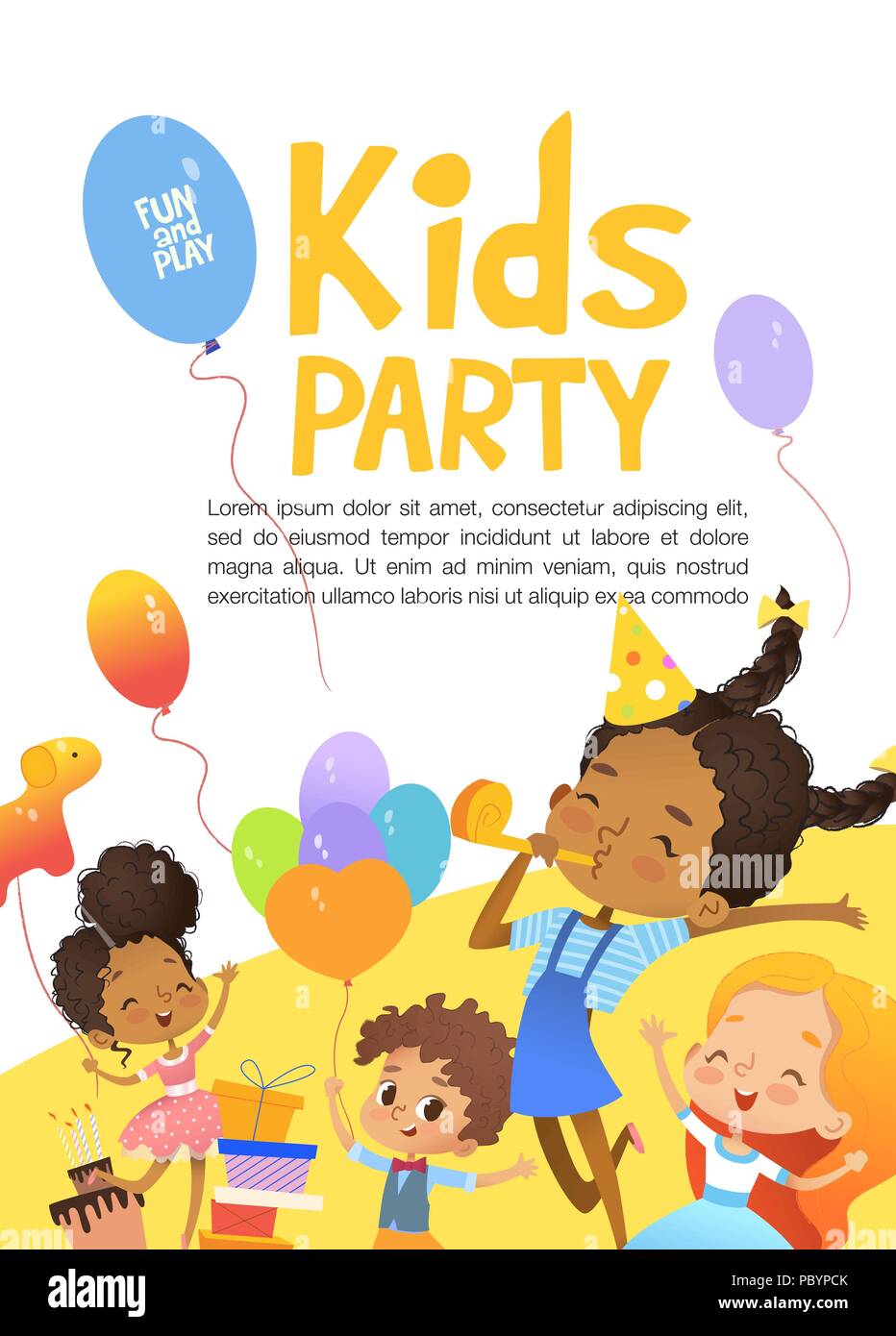 Joyeux Anniversaire Enfants Multiraciale En Ballons Chapeaux Et Aller Joyeusement Le Lapin Mignon Un Tas De Presente Sur L Arriere Plan Vector Illustration D Un Joyeux Anniversaire Carte De Vœux Ou Invitation Flyer Image Vectorielle Joyeux Anniversaire Enfants Multiraciale En Ballons Chapeaux Et Aller Joyeusement Le Lapin Mignon Un Tas De Presente Sur L Arriere Plan Vector Illustration D Un Joyeux Anniversaire Carte De Vœux Ou Invitation Flyer Image Vectorielle