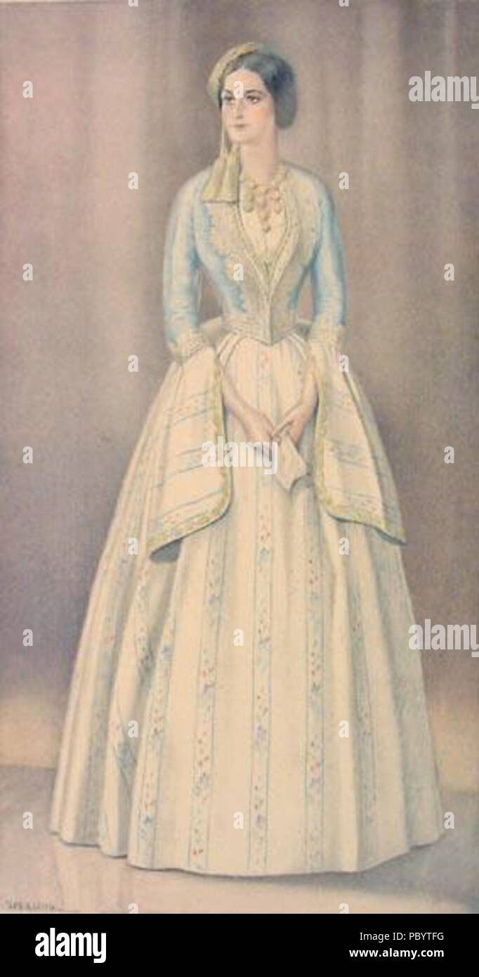 Grèce 253 robe de gala 1835 de la Vierge Banque D'Images