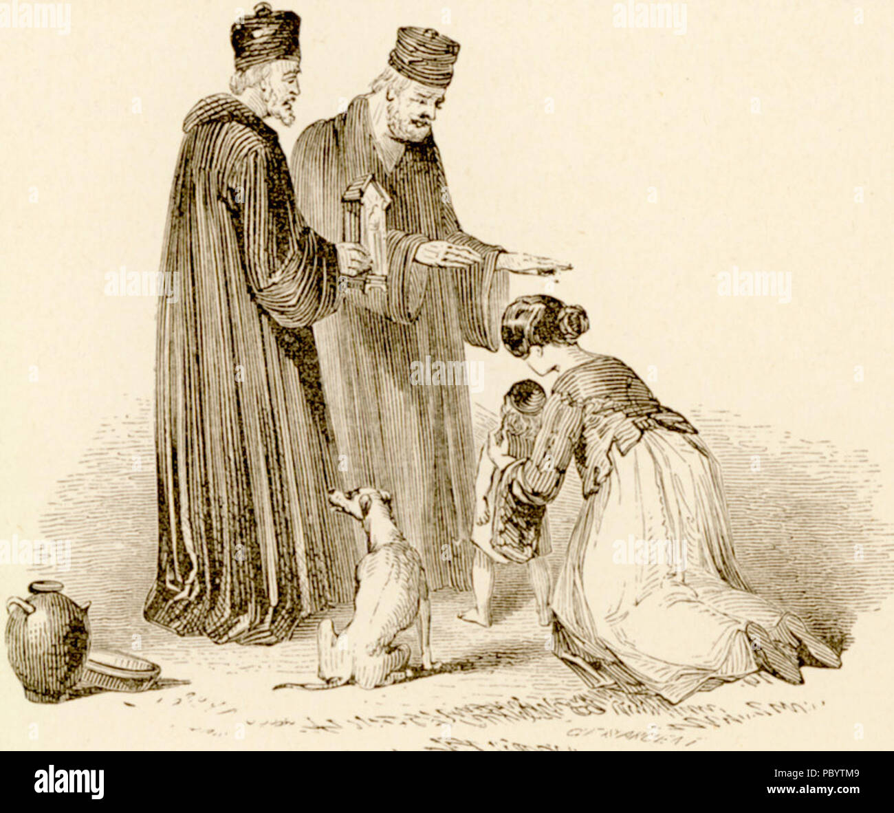 254 prêtres en costume grec - Christopher Wordsworth - 1882 Banque D'Images