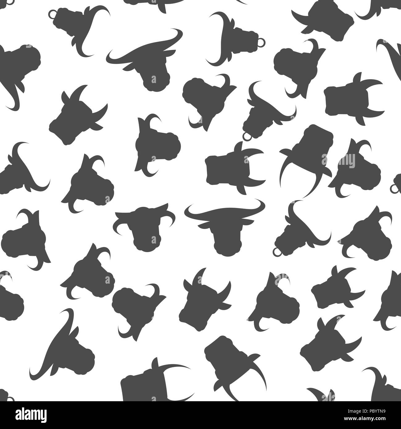 Tête de taureau modèle transparent Illustration de Vecteur
