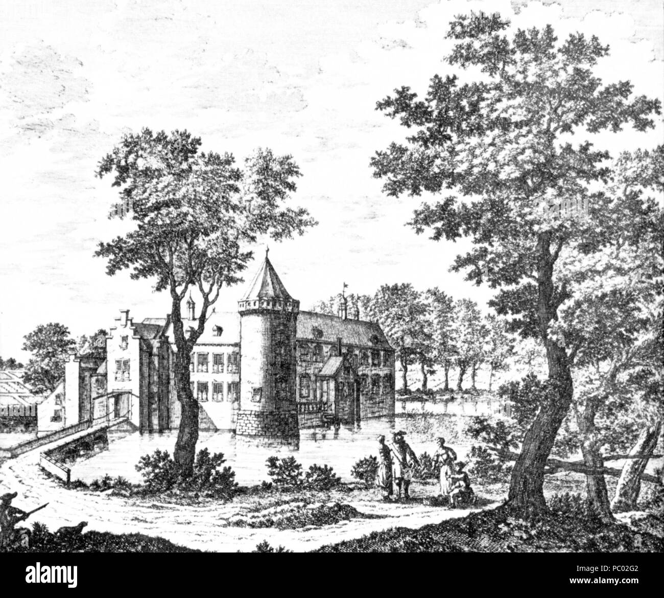 287 Huis Te Blotinge à Rijswijk par C. Elandts 17e siècle Banque D'Images